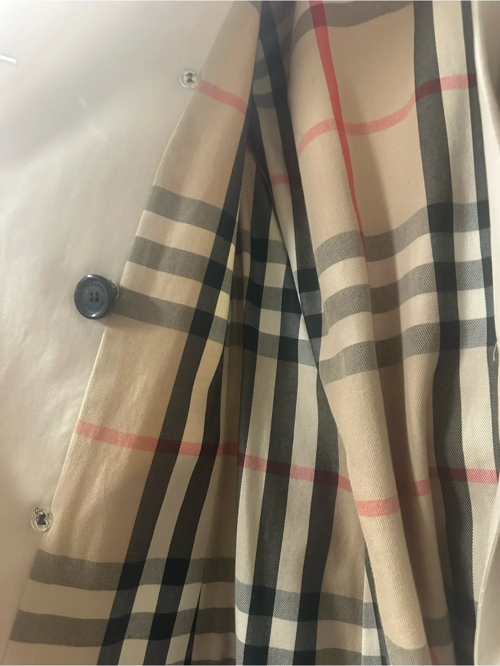 2011 Burberry Nova Check Trench Coat Small 4 Made in England - Picture 6 of 7
